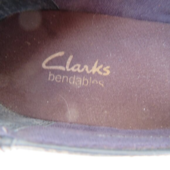 Women's Clarks Leather Bendables Shoes - Picture 2 of 6